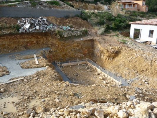 Terrassement pour maison à Bandol